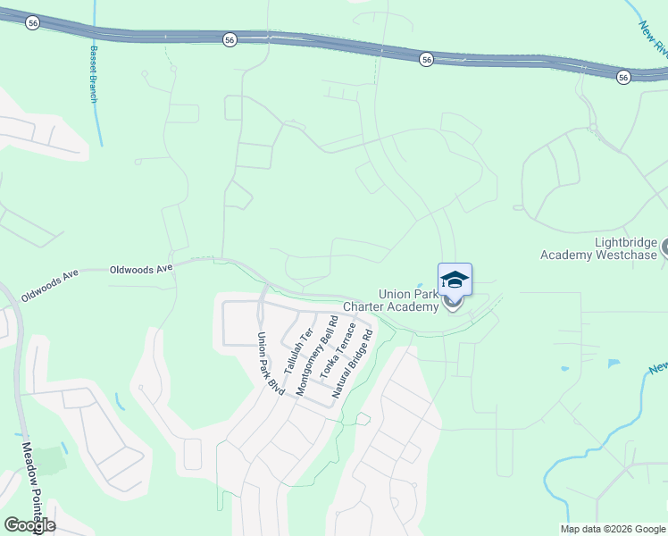 map of restaurants, bars, coffee shops, grocery stores, and more near Oldwoods Avenue in Wesley Chapel
