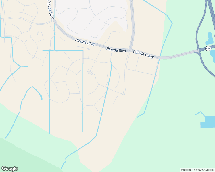 map of restaurants, bars, coffee shops, grocery stores, and more near Pineda Causeway Extension in Melbourne