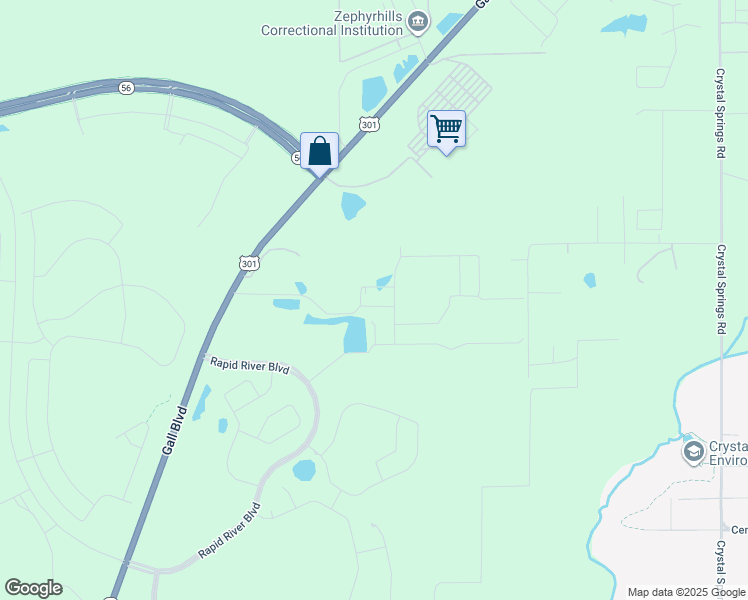 map of restaurants, bars, coffee shops, grocery stores, and more near 2154 Gall Boulevard in Zephyrhills