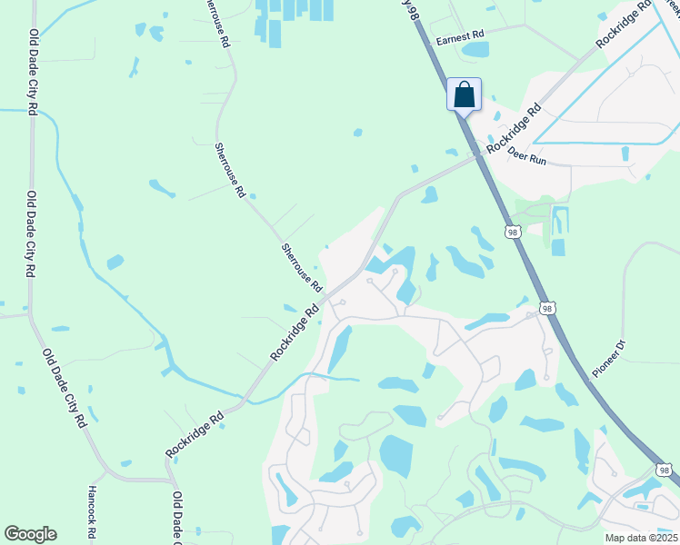 map of restaurants, bars, coffee shops, grocery stores, and more near 10325 Sherrouse Road in Lakeland