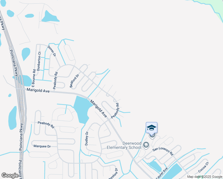 map of restaurants, bars, coffee shops, grocery stores, and more near 108 Cheltenham Place in Kissimmee