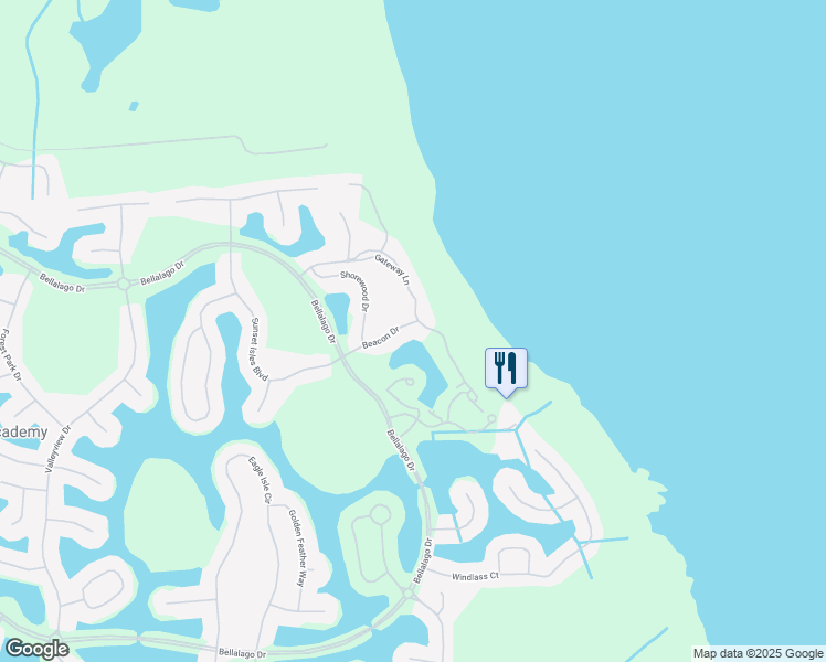 map of restaurants, bars, coffee shops, grocery stores, and more near 1400 Gateway Lane in Kissimmee