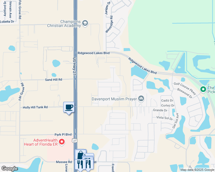 map of restaurants, bars, coffee shops, grocery stores, and more near 864 Grandin Street in Davenport