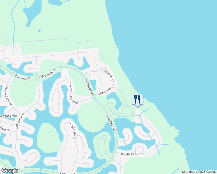 map of restaurants, bars, coffee shops, grocery stores, and more near 1400 Gateway Lane in Kissimmee