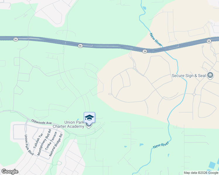 map of restaurants, bars, coffee shops, grocery stores, and more near State Road 56 in Zephyrhills