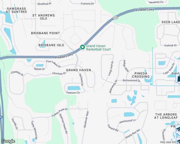 map of restaurants, bars, coffee shops, grocery stores, and more near 3941 Caparosa Circle in Melbourne