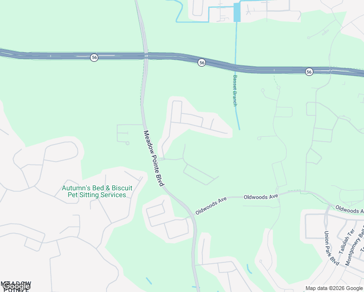map of restaurants, bars, coffee shops, grocery stores, and more near 2342 Nesslewood Drive in Wesley Chapel