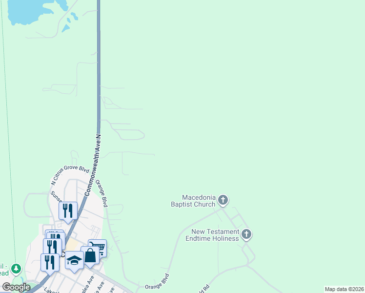map of restaurants, bars, coffee shops, grocery stores, and more near 499 Appaloosa Hill Road in Polk City