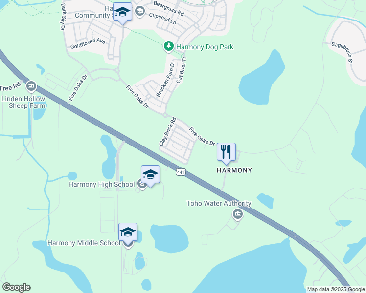 map of restaurants, bars, coffee shops, grocery stores, and more near 7198 Forty Banks Road in Saint Cloud
