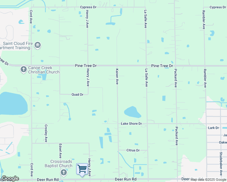 map of restaurants, bars, coffee shops, grocery stores, and more near 3460 Kaiser Avenue in St. Cloud