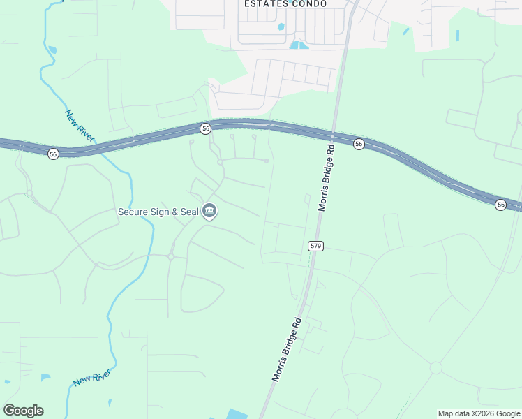 map of restaurants, bars, coffee shops, grocery stores, and more near 2727 Morris Bridge Road in Zephyrhills