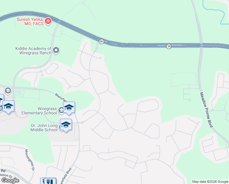 map of restaurants, bars, coffee shops, grocery stores, and more near 30581 Ivy Forge Court in Wesley Chapel