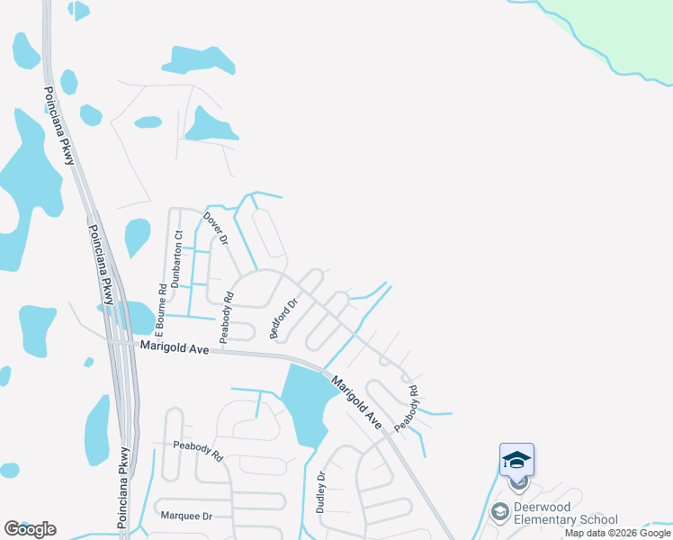 map of restaurants, bars, coffee shops, grocery stores, and more near 222 Tiffany Court in Kissimmee