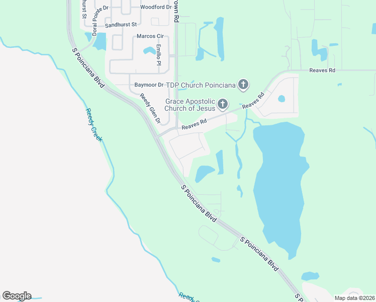 map of restaurants, bars, coffee shops, grocery stores, and more near 4512 Lake Russell Road in Kissimmee
