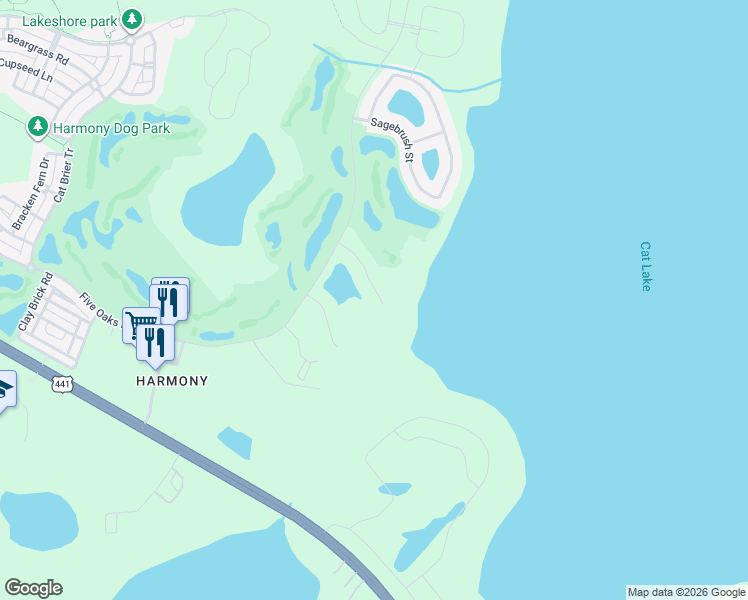 map of restaurants, bars, coffee shops, grocery stores, and more near 3468 Middlebrook Place in Osceola County