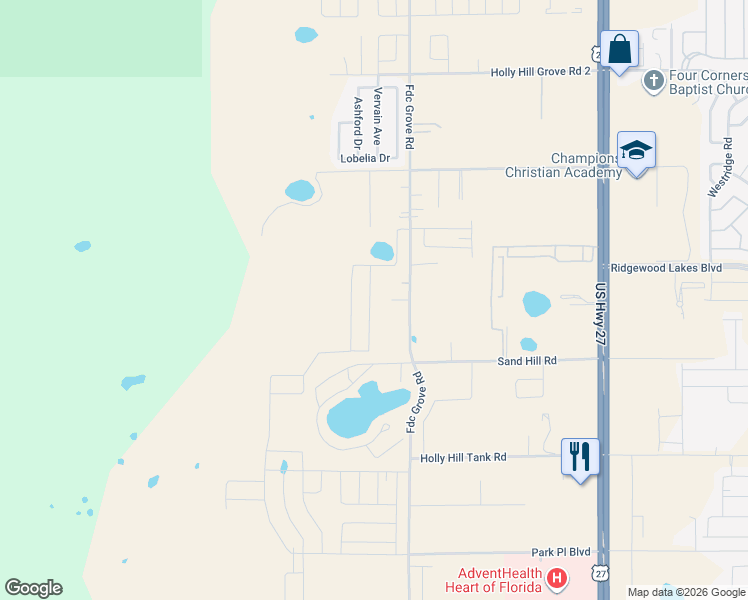 map of restaurants, bars, coffee shops, grocery stores, and more near 2319 Fdc Grove Road in Davenport