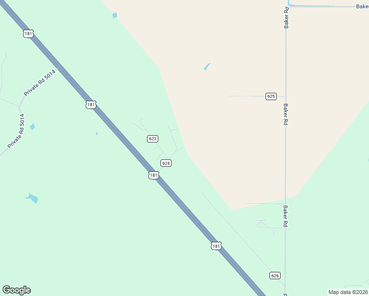 map of restaurants, bars, coffee shops, grocery stores, and more near 226 County Road 624 in Skidmore