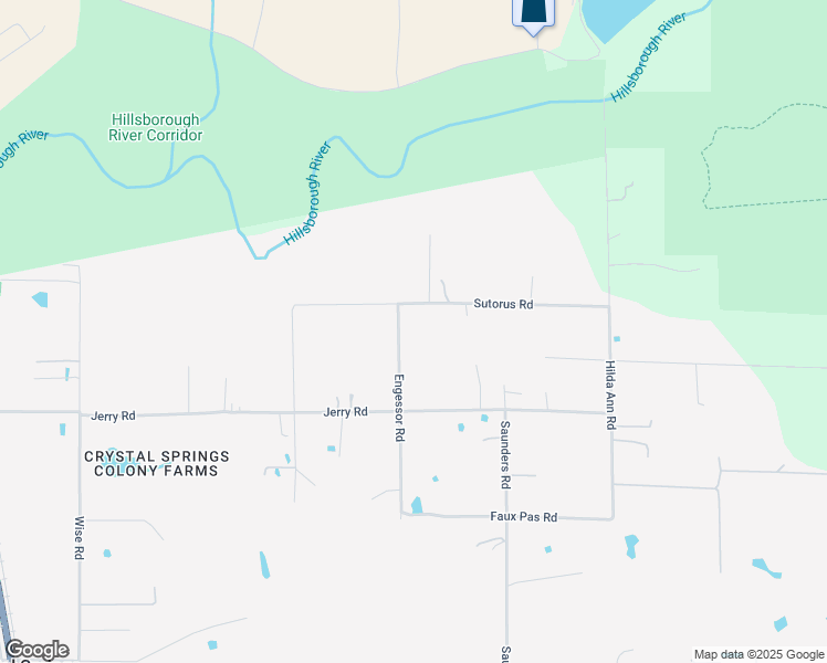 map of restaurants, bars, coffee shops, grocery stores, and more near 2440 Engessor Road in Zephyrhills