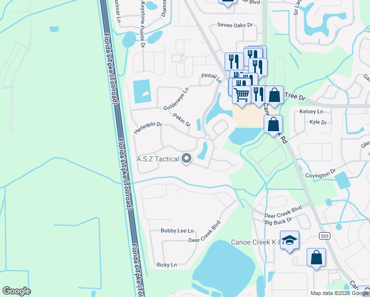 map of restaurants, bars, coffee shops, grocery stores, and more near 3443 Brant Street in St. Cloud