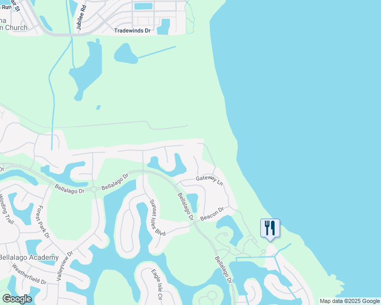 map of restaurants, bars, coffee shops, grocery stores, and more near 3415 Harborside Court in Kissimmee