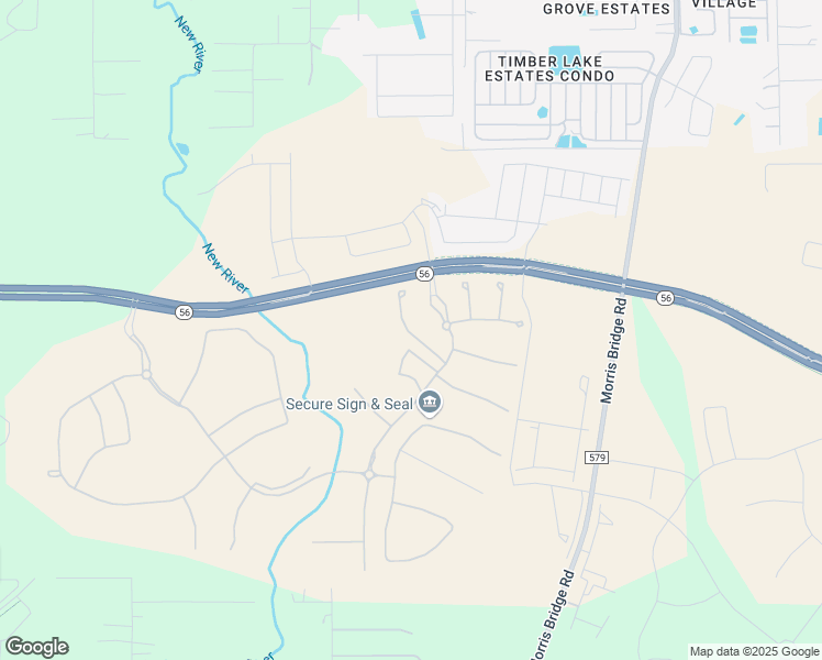 map of restaurants, bars, coffee shops, grocery stores, and more near State Road 56 in Zephyrhills