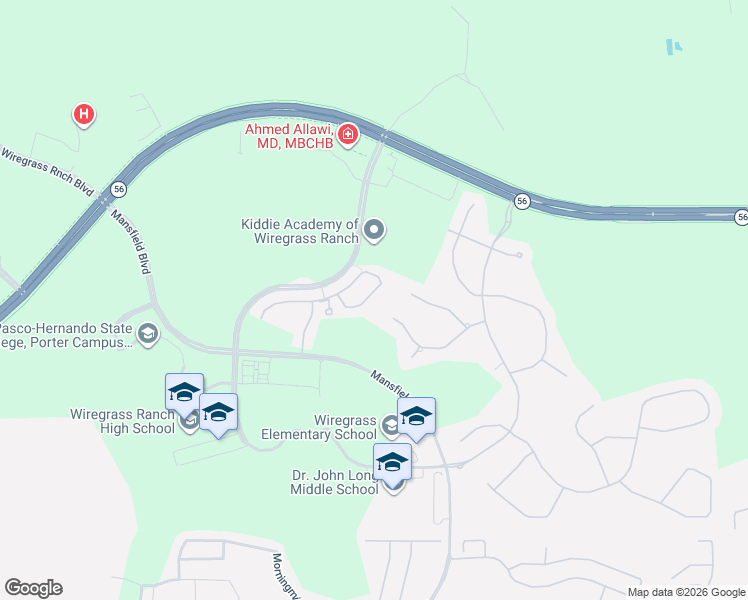 map of restaurants, bars, coffee shops, grocery stores, and more near 30804 Spruceberry Court in Zephyrhills