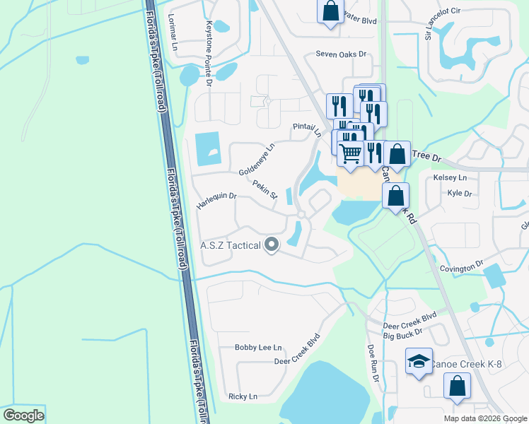 map of restaurants, bars, coffee shops, grocery stores, and more near 3443 Brant Street in St. Cloud
