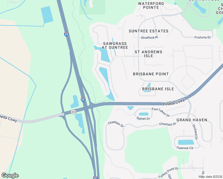 map of restaurants, bars, coffee shops, grocery stores, and more near 4630 Portage Trail in Melbourne