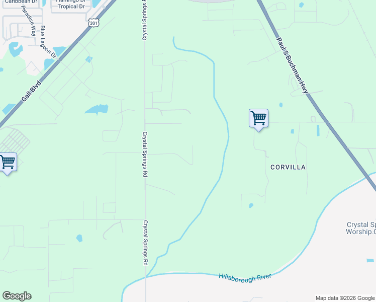 map of restaurants, bars, coffee shops, grocery stores, and more near 38551 Higginson Road in Zephyrhills