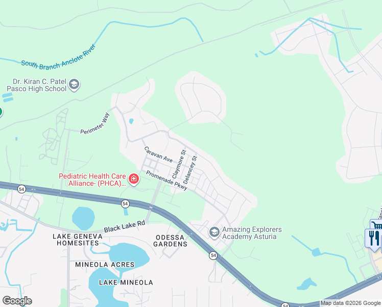 map of restaurants, bars, coffee shops, grocery stores, and more near 14984 Renaissance Avenue in Odessa