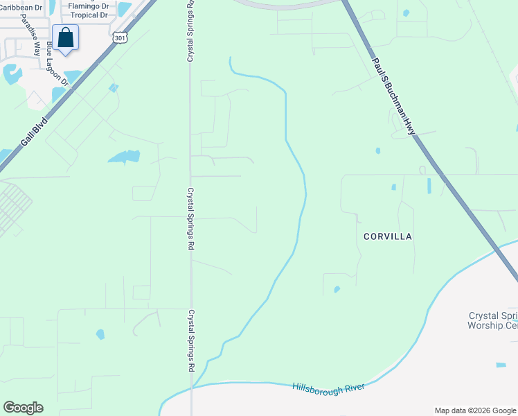 map of restaurants, bars, coffee shops, grocery stores, and more near 38551 Higginson Road in Zephyrhills