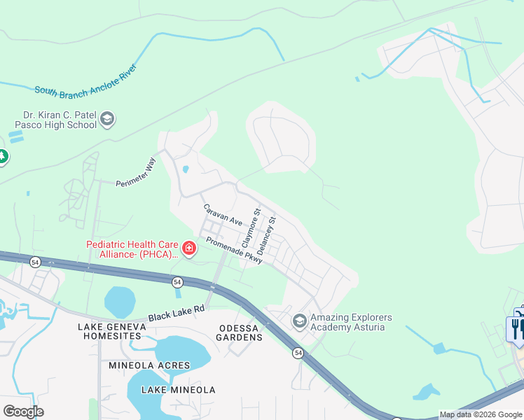 map of restaurants, bars, coffee shops, grocery stores, and more near 14984 Renaissance Avenue in Odessa