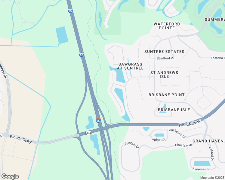 map of restaurants, bars, coffee shops, grocery stores, and more near 1665 Ficus Point Drive in Melbourne