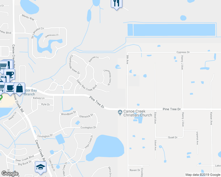 map of restaurants, bars, coffee shops, grocery stores, and more near 4019 Georgetown Court in St. Cloud