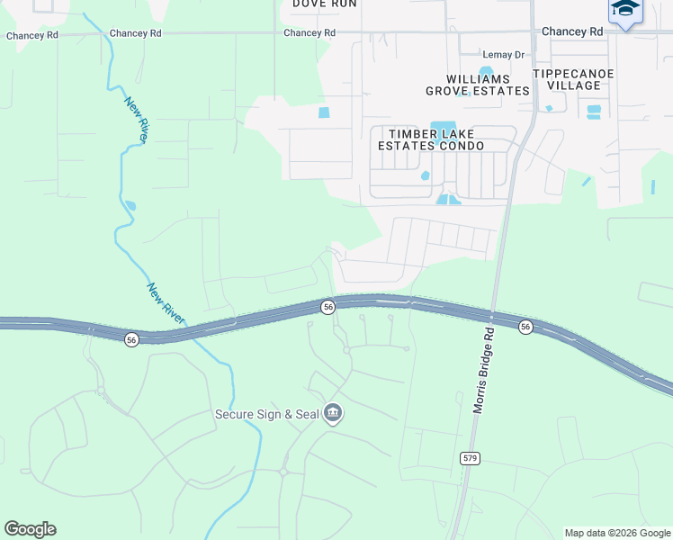 map of restaurants, bars, coffee shops, grocery stores, and more near 33922 Jasper Stone Drive in Wesley Chapel
