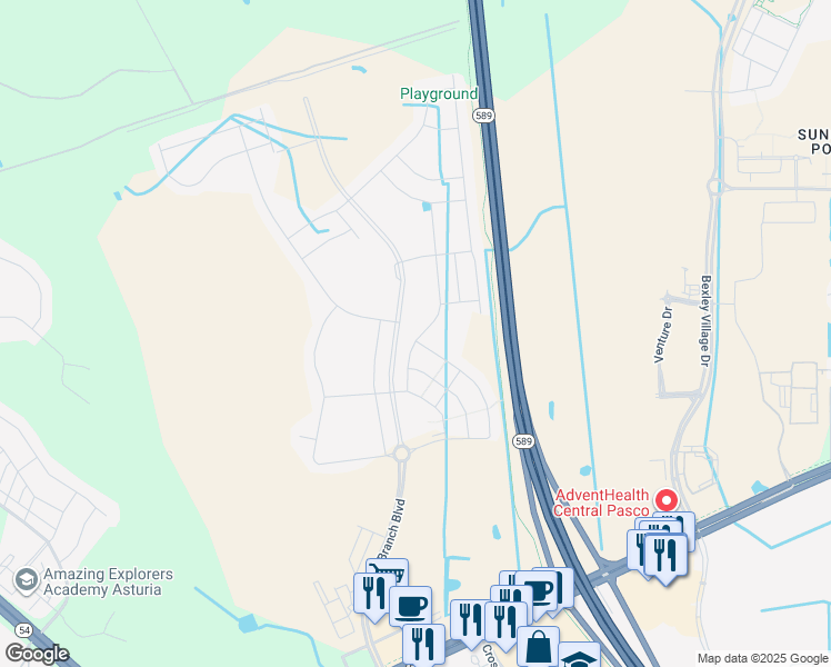 map of restaurants, bars, coffee shops, grocery stores, and more near 2803 Suncoast Blend Drive in Odessa