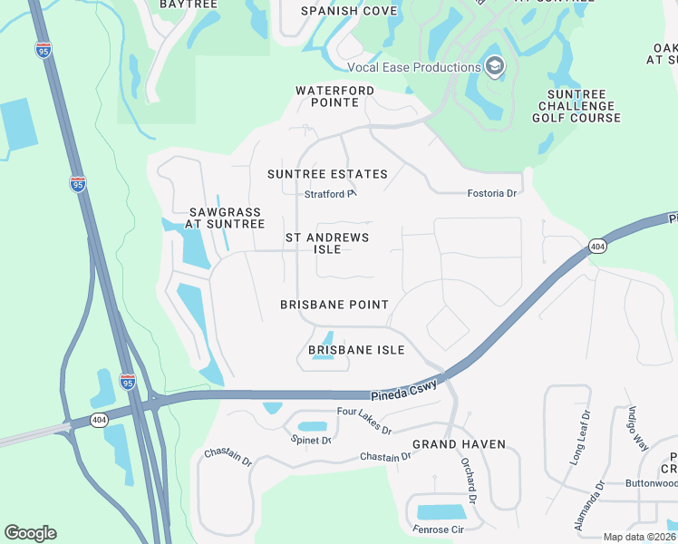 map of restaurants, bars, coffee shops, grocery stores, and more near 4261 Stoney Point Road in Melbourne