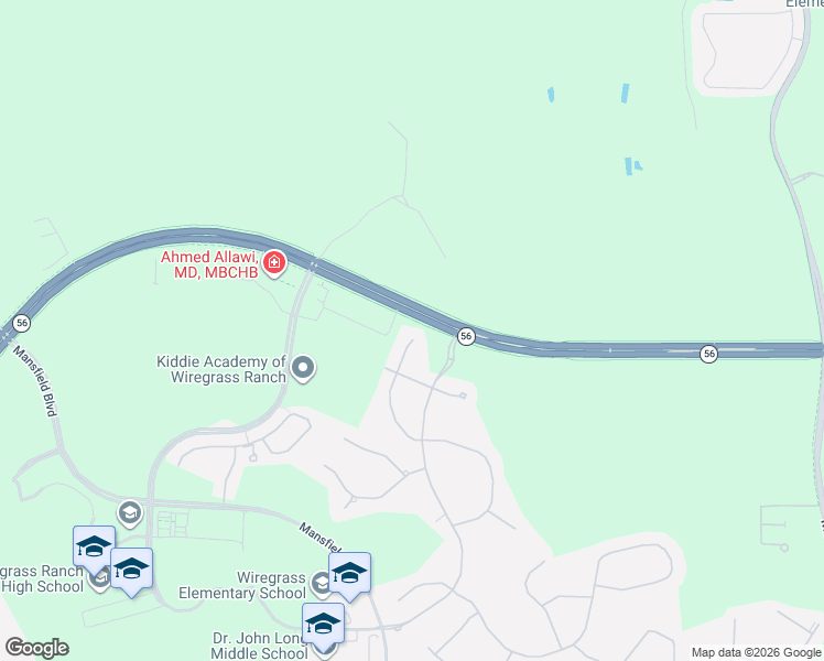 map of restaurants, bars, coffee shops, grocery stores, and more near 2879 Tarragona Way in Wesley Chapel