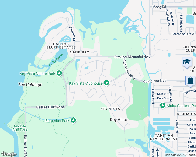 map of restaurants, bars, coffee shops, grocery stores, and more near 2747 Wood Pointe Drive in Holiday
