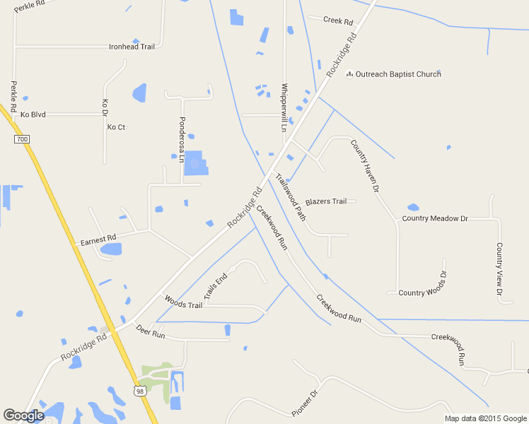 map of restaurants, bars, coffee shops, grocery stores, and more near 136 Creekwood Run in Lakeland
