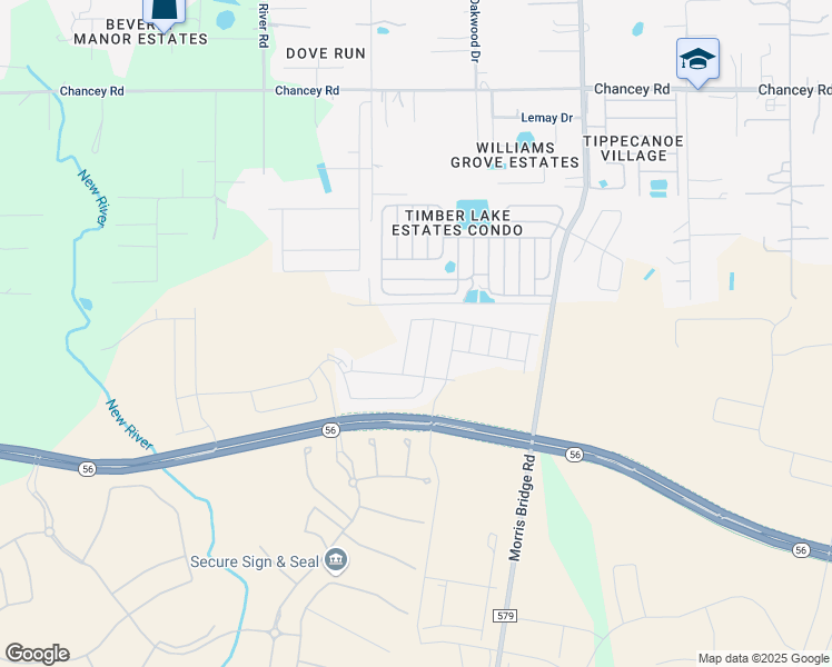 map of restaurants, bars, coffee shops, grocery stores, and more near 34104 Estates Lane in Zephyrhills