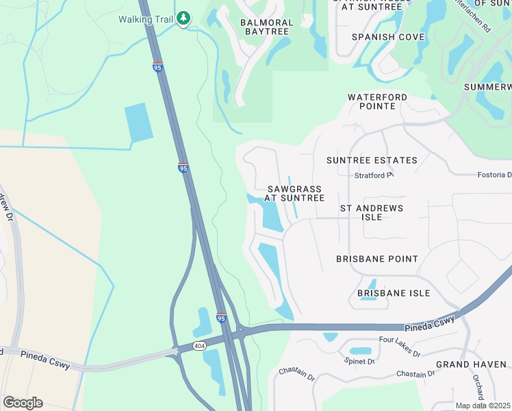 map of restaurants, bars, coffee shops, grocery stores, and more near 1505 Ficus Point Drive in Melbourne