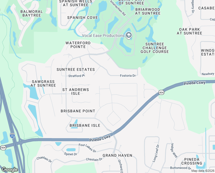 map of restaurants, bars, coffee shops, grocery stores, and more near 3451 Durksly Drive in Melbourne