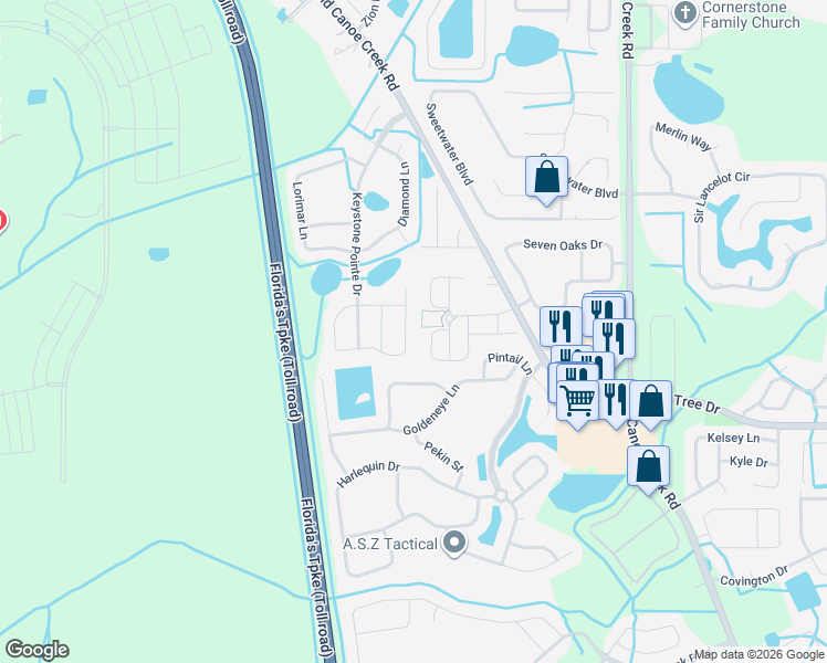 map of restaurants, bars, coffee shops, grocery stores, and more near 3064 Sandstone Circle in St. Cloud