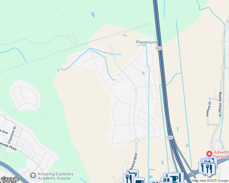 map of restaurants, bars, coffee shops, grocery stores, and more near 3028 Living Coral Drive in Odessa