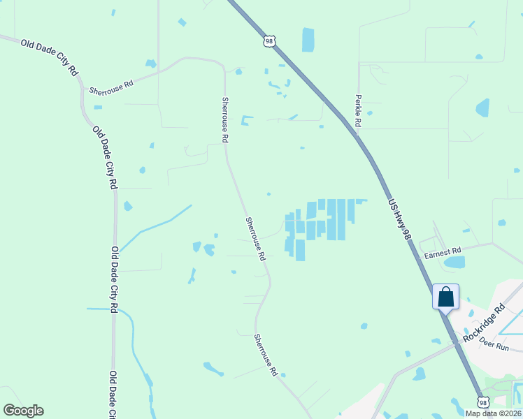 map of restaurants, bars, coffee shops, grocery stores, and more near 11033 Sherrouse Road in Lakeland