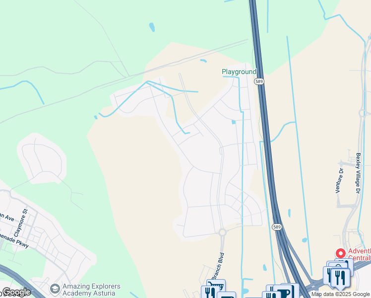 map of restaurants, bars, coffee shops, grocery stores, and more near 3028 Living Coral Drive in Odessa