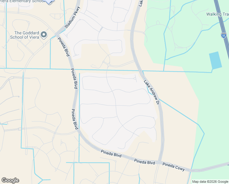 map of restaurants, bars, coffee shops, grocery stores, and more near 2373 Great Belt Circle in Melbourne