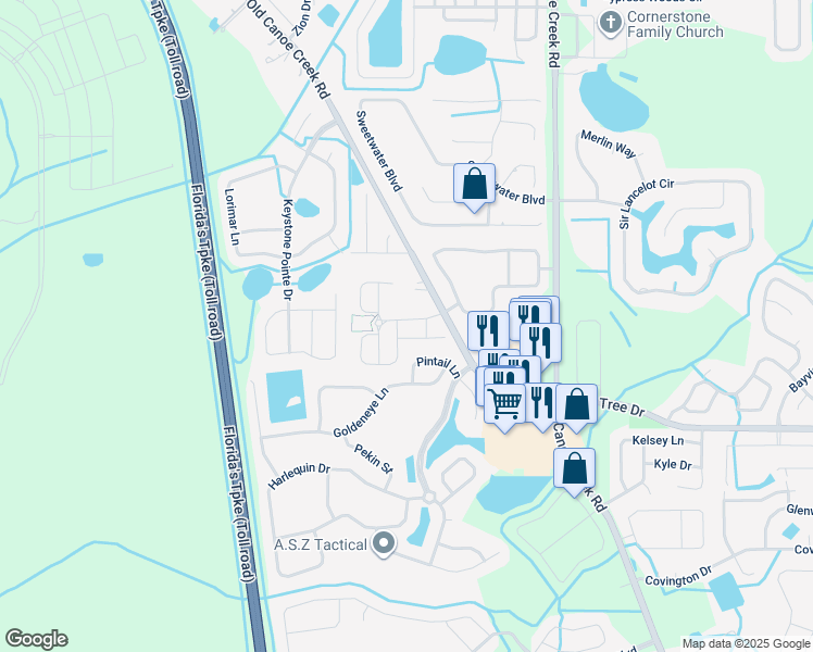 map of restaurants, bars, coffee shops, grocery stores, and more near 2681 Villagio Boulevard in Saint Cloud