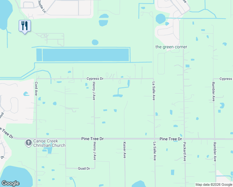 map of restaurants, bars, coffee shops, grocery stores, and more near 3250 Kaiser Avenue in Saint Cloud